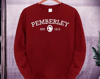 2022 Xmas Gifts Pemberley 1813  Elizabeth Bennet Fan Lover Christmas Gift Unisex Sweater Sweatshirt Hoodie V Neck Kid Tee T Shirt