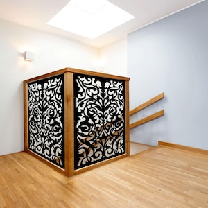 Decorative Metal Panel Privacy Screen, Wall Art for Indoor Outdoor, Garden Fence Accent