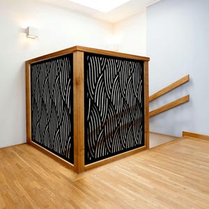 Mid-Century Metal Garden Art Panels, Privacy Screens, Modern Screen, Outdoor Divider, Fence