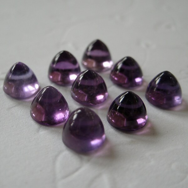 Edelstein-Cabochons Amethyst Kugel 6mm für eine