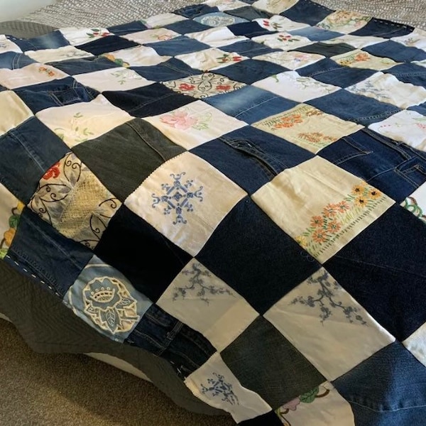 Patchwork Denim - Etsy UK