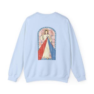 Divine Mercy Catholic Sweatshirt, Christian Cozy Jesus Crewneck Jumper, Religious Church Gift, Spiritual Clothing, Unisex Religious