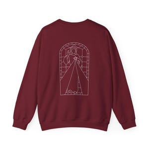 Catholic Divine Mercy Sweatshirt, Christian Black and White Design, Cozy Unisex Crewneck Jumper, Religious Theme Pullover, Comfortable