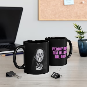 Lana Del Rey Tea Mug | Playing Dangeous Coffee Mug | Lana Del Rey Custom Merch | Gift for tea lovers, coffee lovers, and teenage girls.