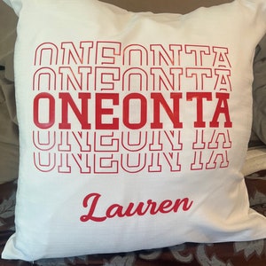 Funda de almohada personalizada de la universidad