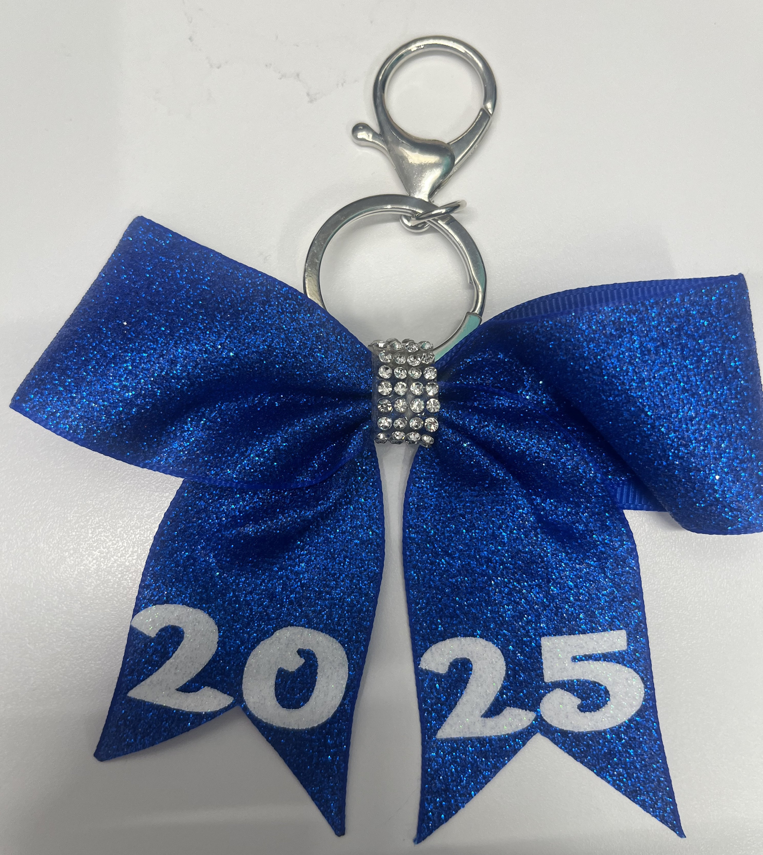 Cheerleading Keychain Infinity Collection Cheer Keychain - Blue & White ...