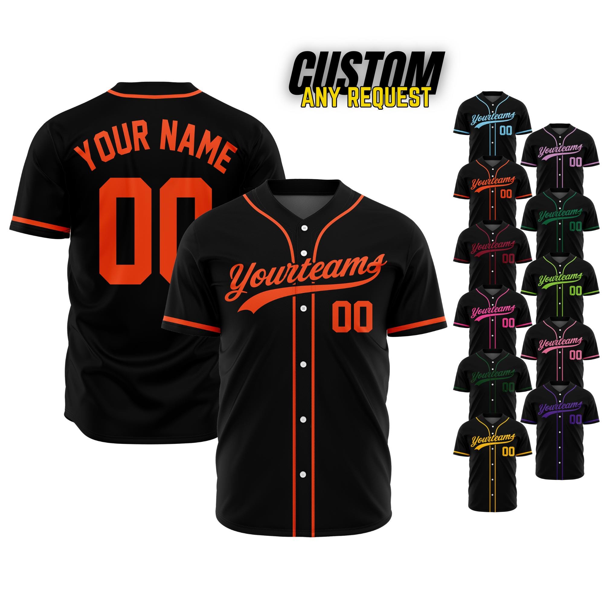 Personalized Team Name And Number Baseball Jersey,Custom Baseball Jersey Shirt, Baseball Jersey Uniform For Fans Baseball Lovers B19
