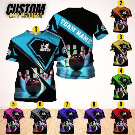 Custom Bowling Shirt,Personalized Bowling Team Name Shirt,Retro Bowling T Shirt,Bowling Party Shirt,Bowling Pin Shirts,Bowling Ball Tee BL26