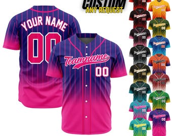 Personalized Team Name And Number Baseball Jersey,Custom Baseball Jersey Shirt, Baseball Jersey Uniform For Fans Baseball Lovers B20