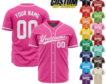 Personalized Team Name And Number Baseball Jersey,Custom Baseball Jersey Shirt, Baseball Jersey Uniform For Fans Baseball Lovers B1