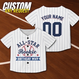 Personalized Mommy Daddy Of the Rookie Baseball Jersey,Custom Name Number Shirt,Rookie Of The Year Jersey,Family Matching Outfits B40