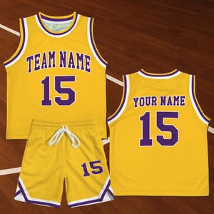 Personalized Kids Basketball Jersey,Custom Name Number Basketball Jersey,Kids Youth Birthday Jersey,Basketball Lover BK6 image 3