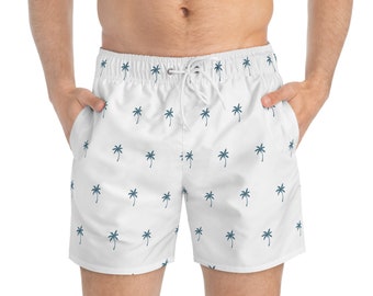 Badehose mit Palmenmuster