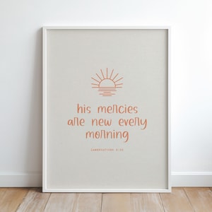 His Mercies Are New Every Morning - Lamentations Poster