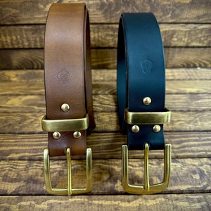Leather Belt Initials on Tip Customized Embossed 1.5