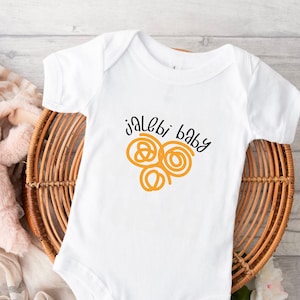 Jalebi Baby Onesie, Bollywood Clothes, Desi Baby Bodysuit, Desi Baby Gift, Desi Baby Shirt, Indian Gift, Punjabi Baby Shirt, Desi Gift Idea