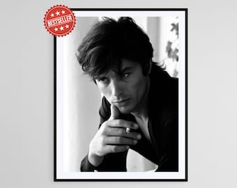 Alain Delon Photo Print, Iconic French Actor Print for Classic Movie Lovers, Perfect Wall Art for Cinema Enthusiasts