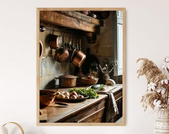 Französische Küche Kunstdruck, Kulinarisches Wandbild