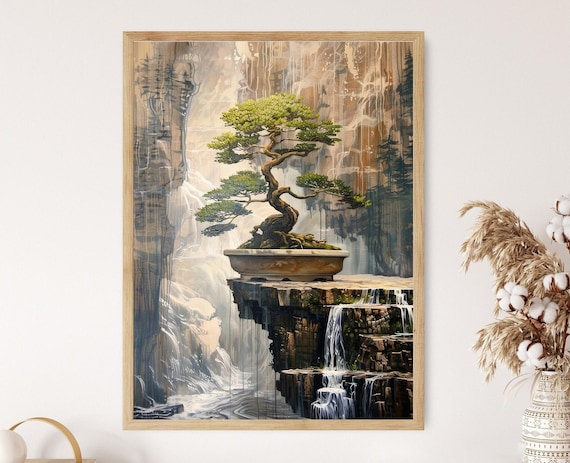 Zen Garten Japanischer Bonsai Baum, Fine Art Print - Etsy Schweiz