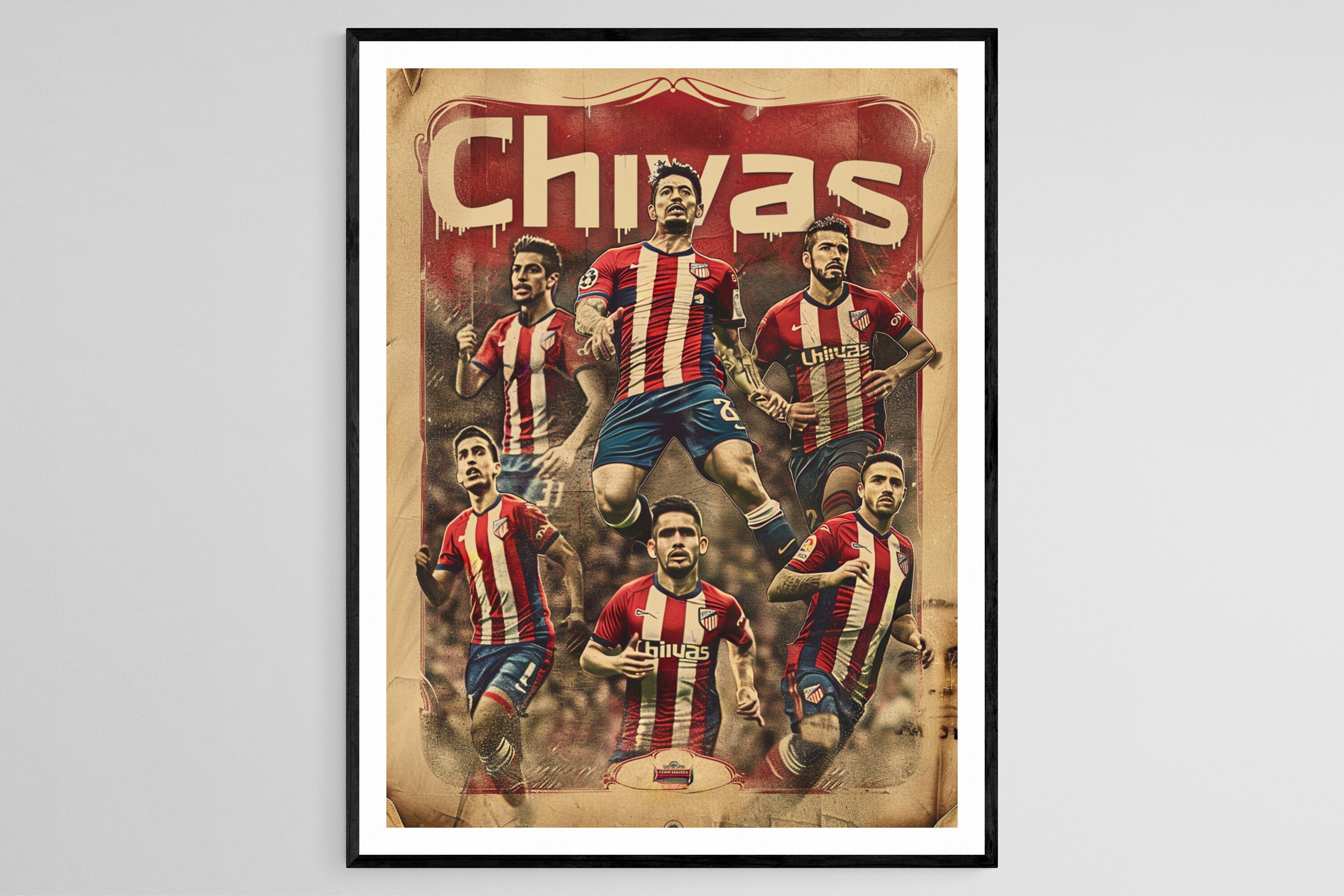 Chivas Soccer Team Poster: Vibrant Wall Art for Football Fans - Etsy