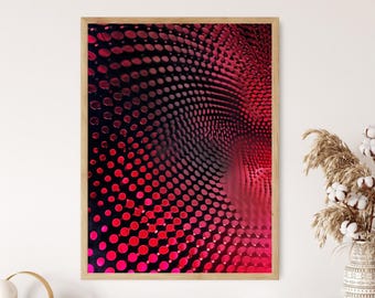 Geometric Pattern Art Print, Colorful Contemporary Poster, Living Room Wall Art, Unique Birthday Gift