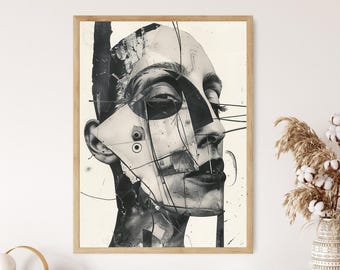 Dada Movement Fine Art Print, Abstract Wall Décor for Home, Unique