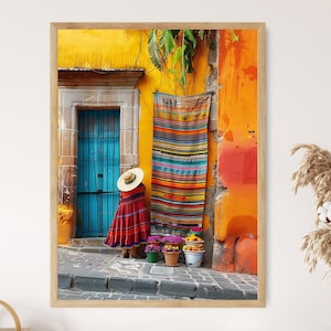 Colors of Mexico Art Print, Vibrant Wall Decor, Perfect for Home Accent, Unique Housewarming Gift