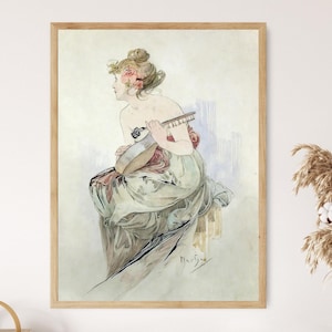 From The Frontispiece Of Le Pater, Alphonse Mucha Print