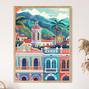 Sucre&#39;s Colonial Charm Art Print, Historical Architecture and Colorful Facades