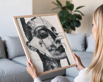 Dada Movement Fine Art Print, Abstract Wall Décor for Home, Unique