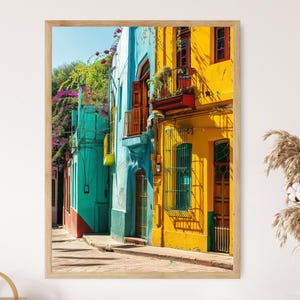 Colorful Houses of La Boca, Argentina Art Print, Vibrant Buenos Aires