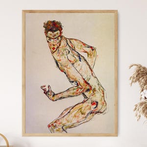 Fighter, 1913, Egon Schiele Art Print