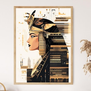 Cleopatra VII Regal Portrait, Egyptian Queen Art Print