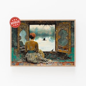Ottoman Aesthetic Osman Hamdi Bey Print, Authentic Turkish Painter Replica