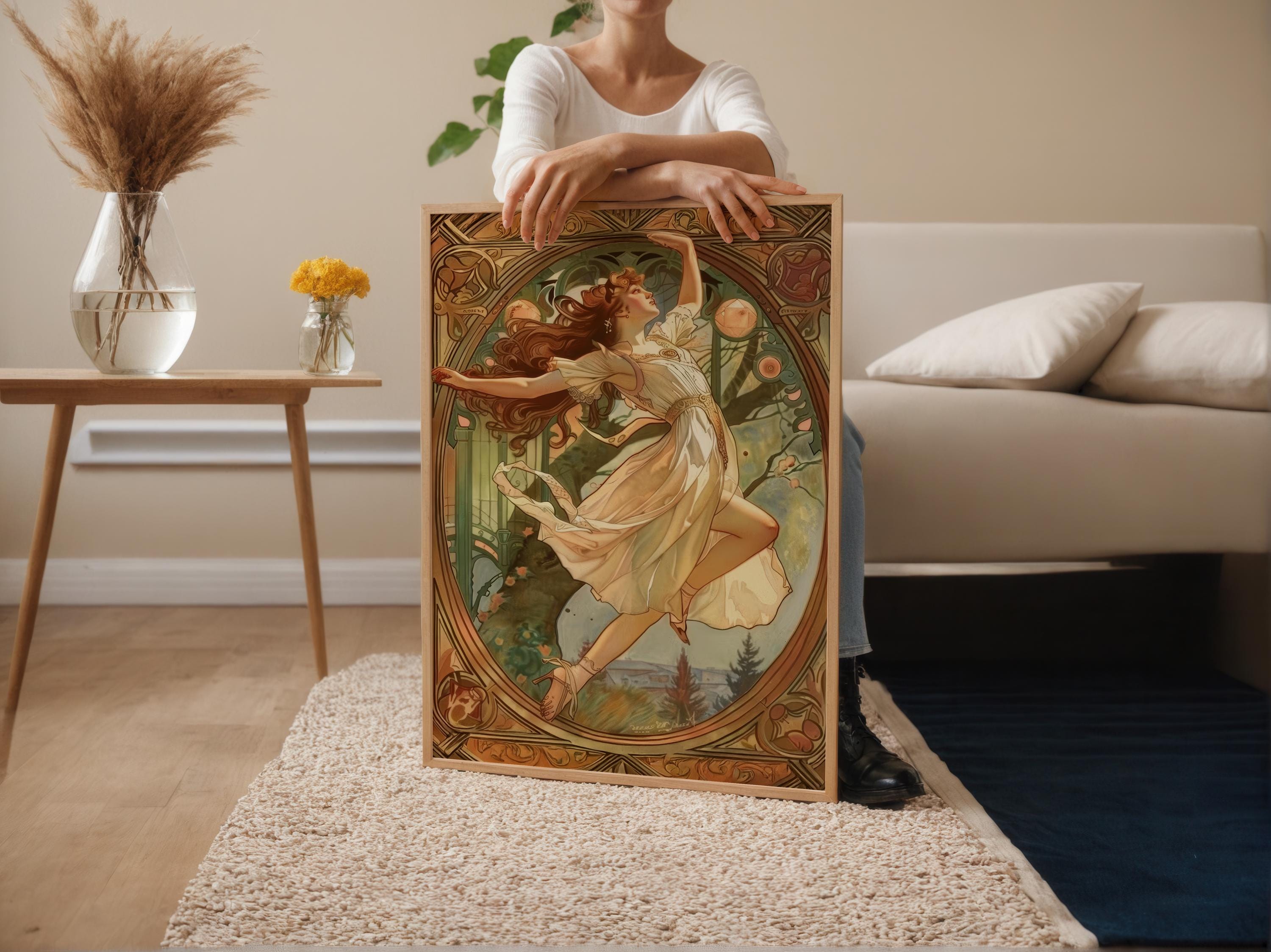 Art Nouveau Print: Alphonse Mucha Style Home Decor - Etsy
