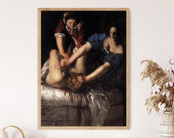 Judith Slaying Holofernes Kunstdruck: Barockes Artemisia-Gentileschi-Motiv