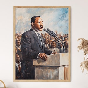 March on Washington Art Print, Dr. Martin Luther King Jr., American Civil Rights