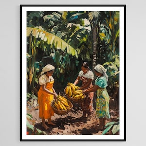 Indonesiens kakaoskörd, javanesiskt jordbruk, konsttryck