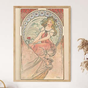 La Peinture, 1898, Alphonse Mucha Print