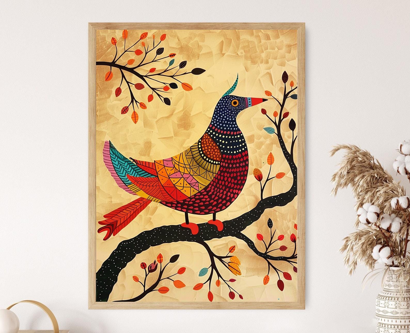 ゴンドアート原画　No.37 Gond art - Etsy 日本