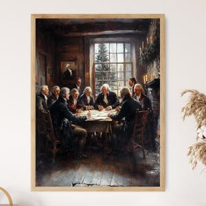 Sons of Liberty and the Declaration, Founding Moment, American Independence Art Print