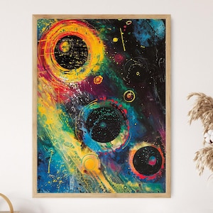Modern Kandinsky Style Print, Office Decor Artwork, Inspirational Piece, Creative Thank You Gift