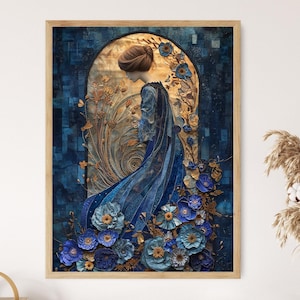 Art Deco Inspired Fine Art Print, Gatsby-Era Home Decoration, Luxurious Wall Hanging, Unique Wedding Gift