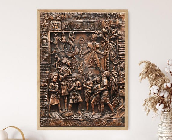 ベナンのアフリカ美術ジクレー版画：文化的な室内装飾 - Etsy 日本