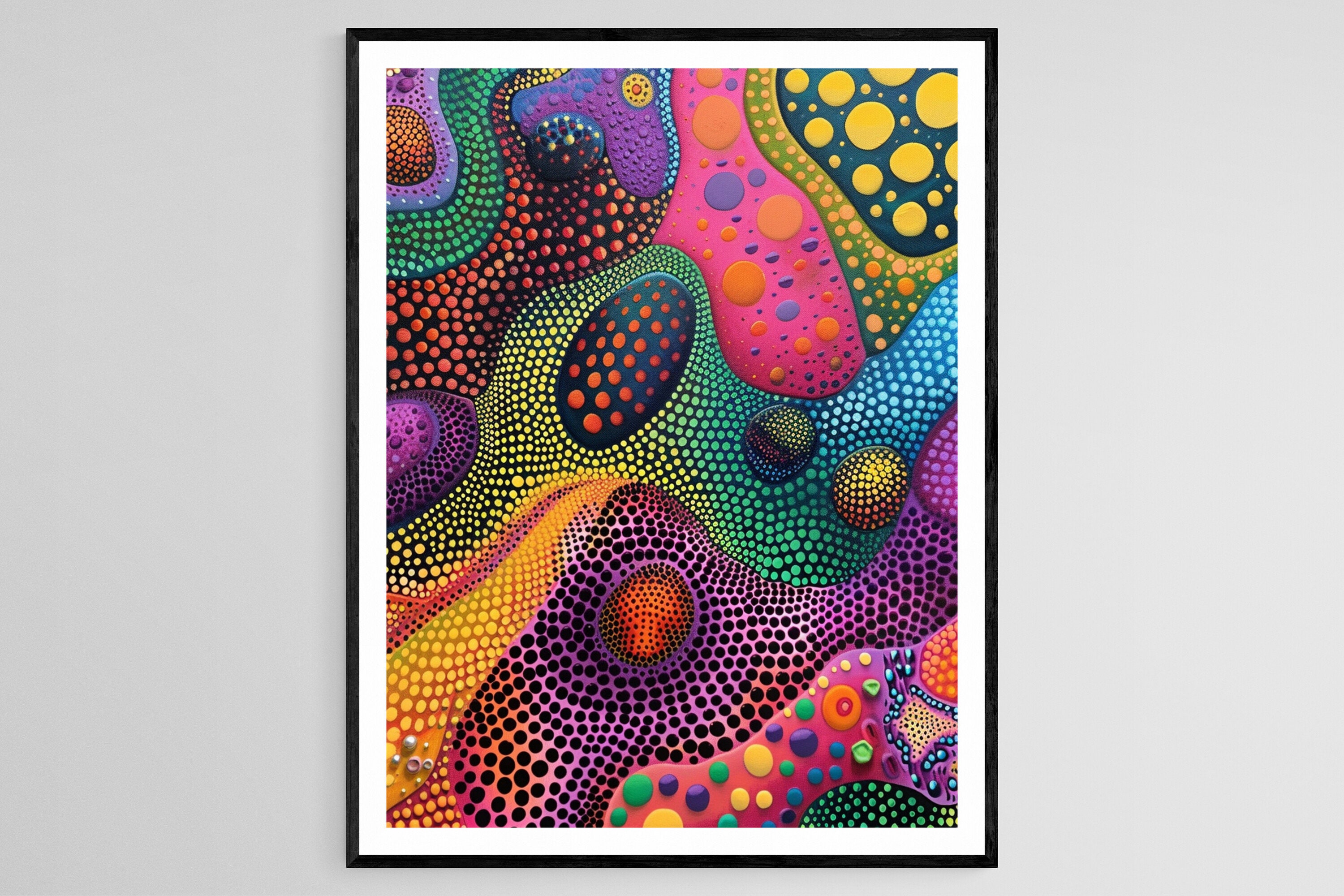 Dynamic Polka Dot Composition, Cosmic Abstract Art Print - Etsy