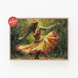 Exquisite Hula Dance Art, Capturing the Grace of Hawaiian Tradition