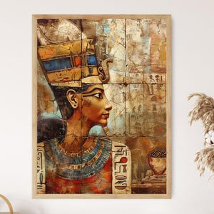 Hieroglyphics Wall Print - Authentic Egyptian Decor - Cultural Office Enhancement - History Lover&#39;s Gift