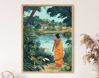 Bengalsk bykonsttryck, byväggdekoration