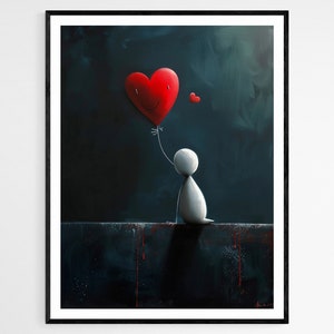 Love Adventure Impresión de bellas artes para niños, arte mágico de la guardería, regalo perfecto para bebés recién nacidos