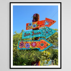 Beautiful San Juan Puerto Rico Painting, Colorful Beachscape Art Print